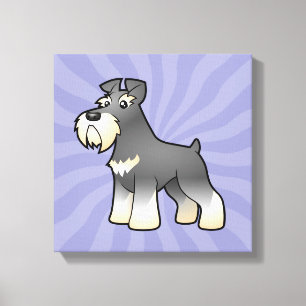 Impressão Em Tela Giant/Standard/Miniature Schnauzer