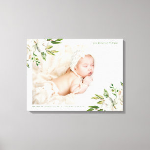 Impressão Em Tela Gilded Blooms Baby Photo Keepsaet