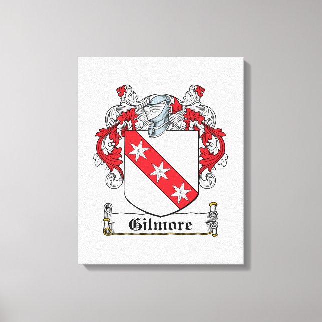 Impressão Em Tela Gilmore Family Crest (Frente)