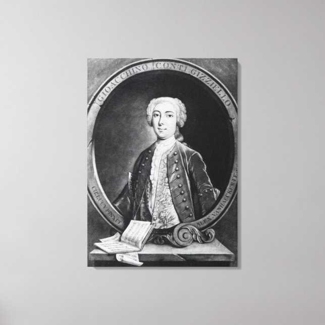 Impressão Em Tela Gioacchino Conti, Gizziello, (Frente)