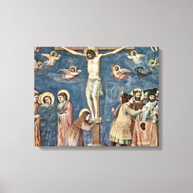 Impressão Em Tela Giotto di Bondone - Crucificação (Frente)