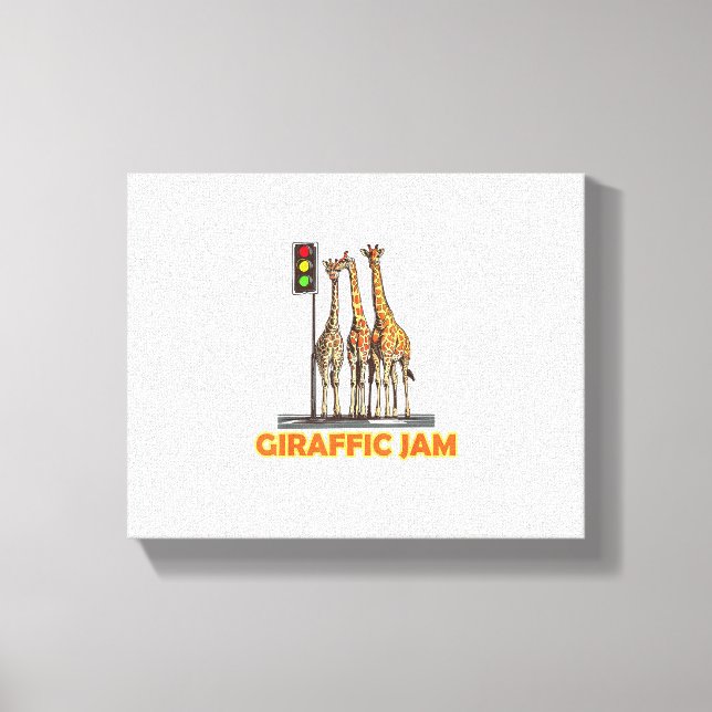 Impressão Em Tela Girafa Jam de Piada Divertida  (Frente)