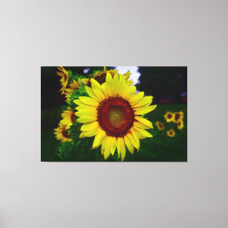 Impressão Em Tela Girassol
