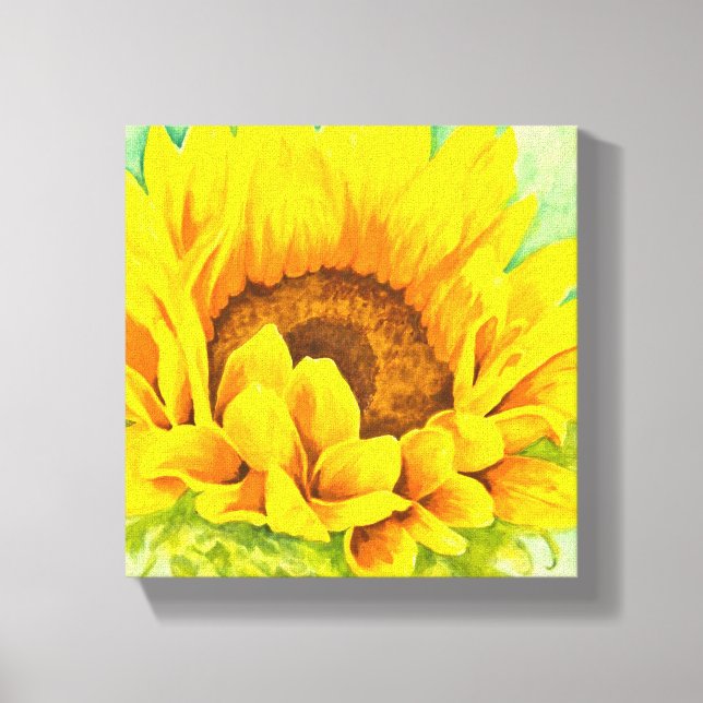 Impressão Em Tela Girassol (Frente)