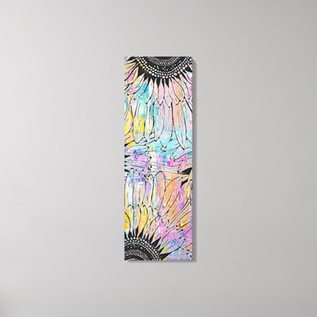 Impressão Em Tela Girassol de Verão de 12" x 36" (Frente)