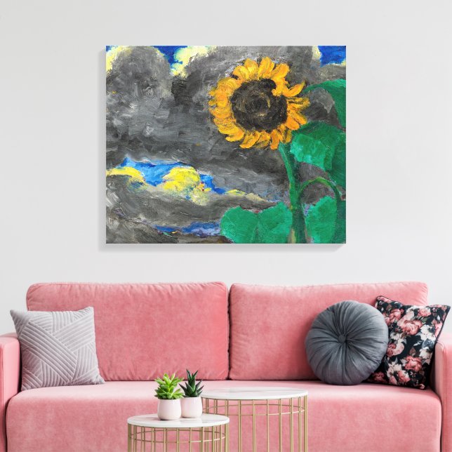 Impressão Em Tela Girassol | Emil Nolde | (Insitu(Sala de estar))