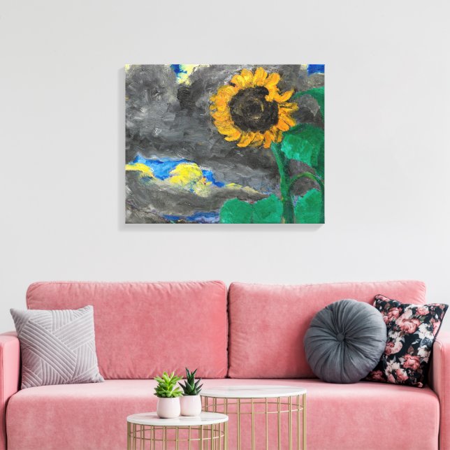Impressão Em Tela Girassol | Emil Nolde | (Insitu(Sala de estar))