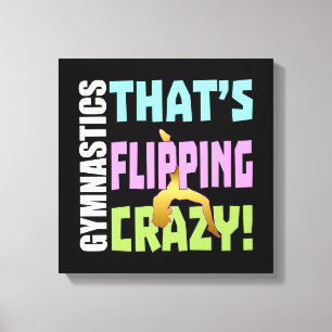 Impressão Em Tela Girls Gymnastics - Caindo Louco