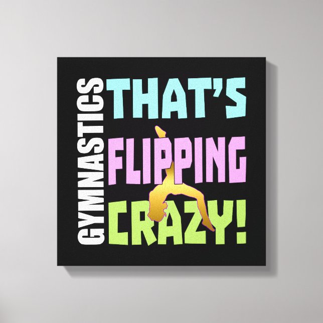 Impressão Em Tela Girls Gymnastics - Caindo Louco (Frente)