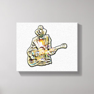 Impressão Em Tela Gitarren Blues Mann - Sinta isso