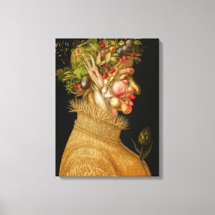 Impressão Em Tela Giuseppe Arcimboldo - Verão