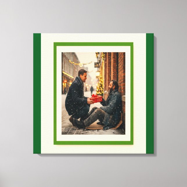 IMPRESSÃO EM TELA GIVING IS LOVING CHRISTMAS MESSAGE (Frente)