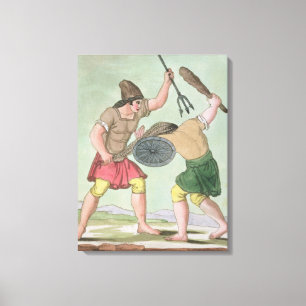 Impressão Em Tela Gladiadores romanos, de "L'Antica Roma", 1825