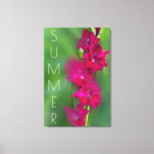 Impressão Em Tela Gladiolus Summer Garden Foto do Decor da Casa