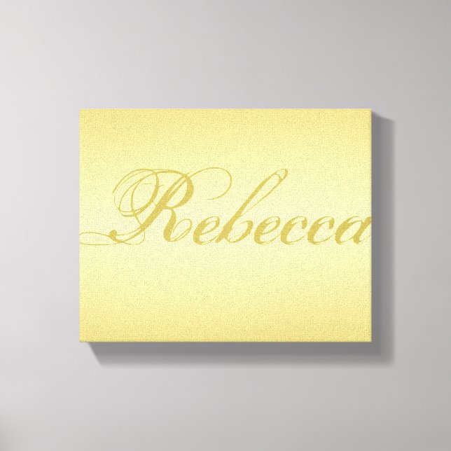 Impressão Em Tela Glamor gold background Personalizado Nome do Model (Frente)