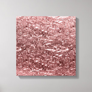 Impressão Em Tela Glicma Chic Metálico do Cromo Líquido Dourado de r