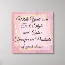 Glitter Rosa Menino Escreva seu próprio texto,