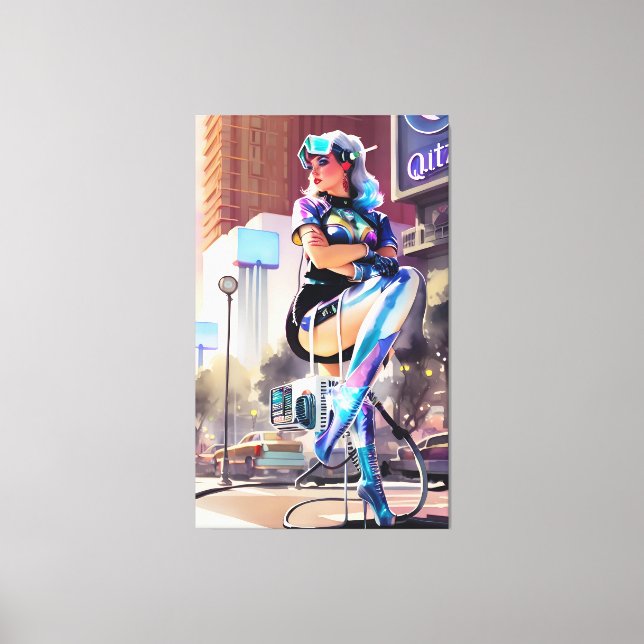 Impressão Em Tela Glitz, Qitz e Glamor Ken Gage Art (Frente)