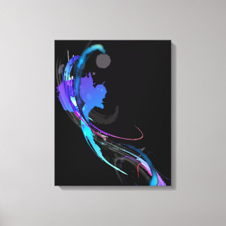 Impressão Em Tela Glória da Manhã de Tinta abstrato