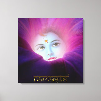 Impressão Em Tela Glória de Krishna Morning Namaste Estreita Imagem 