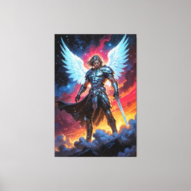 Impressão Em Tela Gloryblade Arcanjo Miguel (Frente)