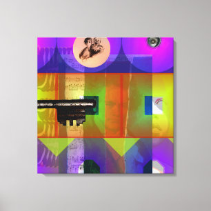 Impressão Em Tela GMT 24 H Chave do Projeto Beethoven Pop Frames S C