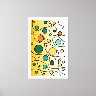 Impressão Em Tela Gold Abstract Wall Art