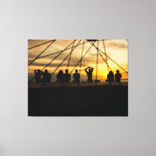 Impressão Em Tela Golden Horizons: The Spoke of Connection