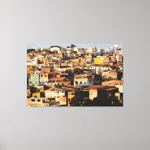 Impressão Em Tela Golden Hour Over Latin American Favela Urban Lands