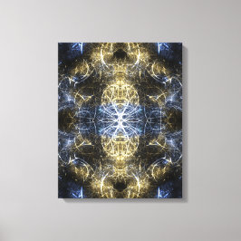 Impressão Em Tela Golden Plasma Sacred Geometry Fractal Art