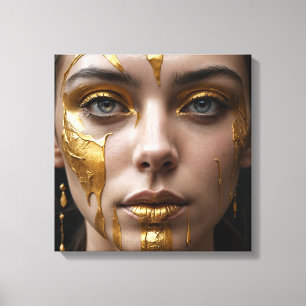 Impressão Em Tela Golden Tears