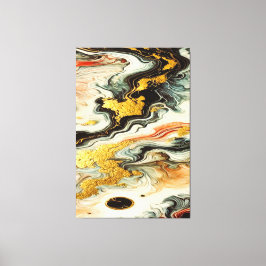 Impressão Em Tela Goldene Flüsse