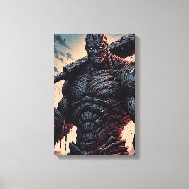 Impressão Em Tela Golem Primário de Wrath (Frente)