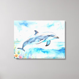 Impressão Em Tela Golfinho