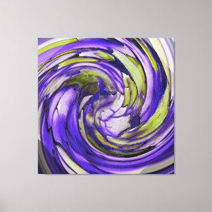 Impressão Em Tela Golfinho roxo do abstrato da azeitona de N contra