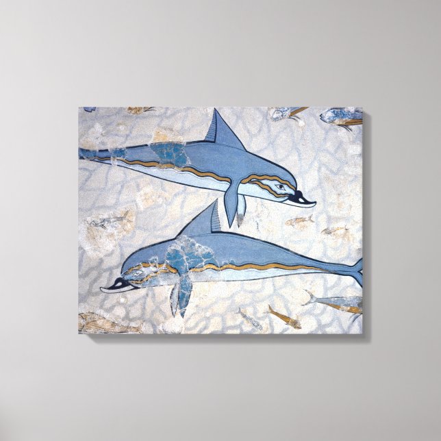 Impressão Em Tela Golfinhos (fresco) (Frente)