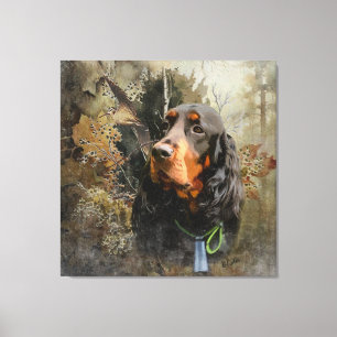Impressão Em Tela Gordon Setter