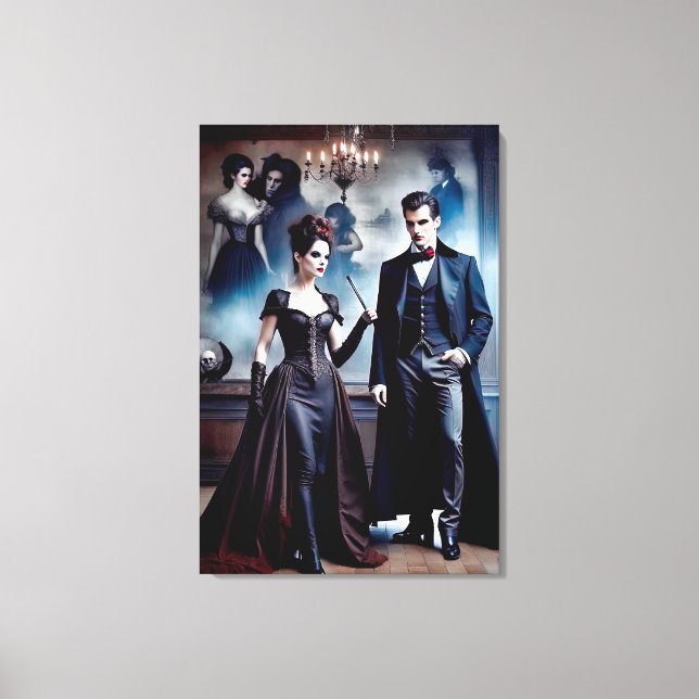 Impressão Em Tela Gorgeus Victorian Vampires (Frente)