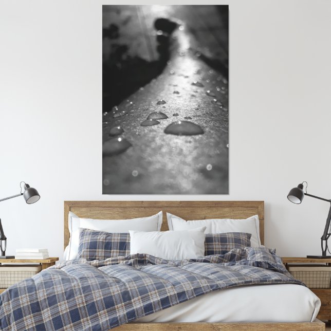 Impressão Em Tela Gotas (Insitu(Quarto))