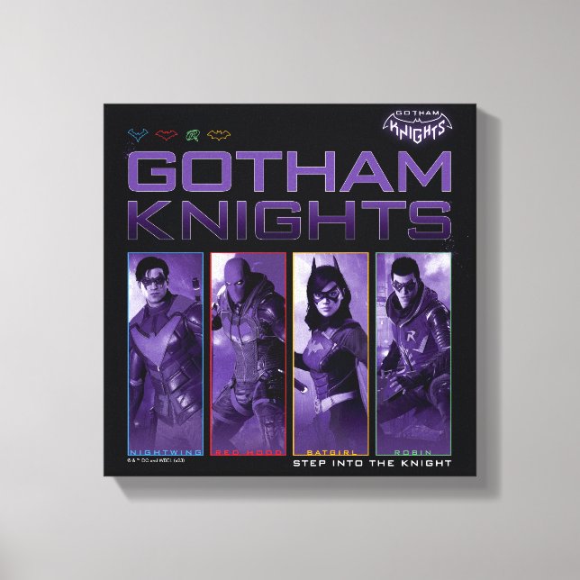 Impressão Em Tela Gotham Knights Hero Panels (Frente)