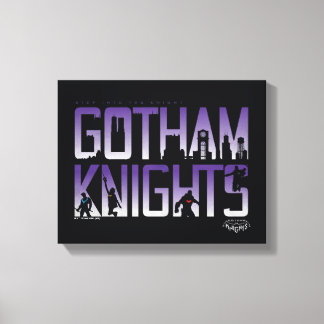 Impressão Em Tela Gotham Knights Silhouettes no título