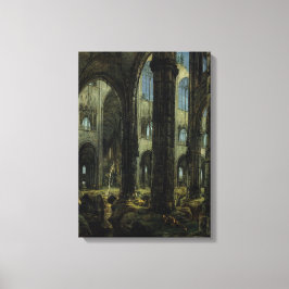 Impressão Em Tela Gótica Church Ruins (por Carl Blechen)