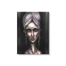 Gótica Pale Spooky Mulher Fantasma Arte de Casa As