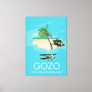 Impressão Em Tela Gozo, Poster de viagens de Mapa do Arquipélago Ma