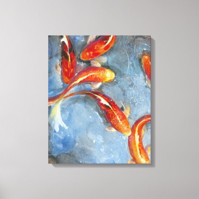 Impressão Em Tela Graceful Koi II (Frente)