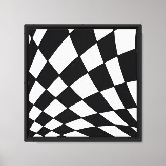 Impressão Em Tela Grade Curva | Moderno