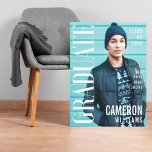 Impressão Em Tela Graduação inspirada no Cobrir da Trendy Magazine<br><div class="desc">Um presente divertido para o formando. A impressão de tela da revista de fotos de formando tem o estilo de se parecer com o cobrir da revista na moda. O design incorpora um espaço reservado para imagem de recursos de grandes revistas para sua própria foto de formando. O cabeçalho da...</div>