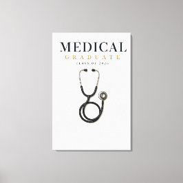 Impressão Em Tela Graduado em Medicina 2026 Nome Personalizado Tela