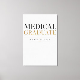 Impressão Em Tela Graduado em Medicina 2026 Presente com Nome Person