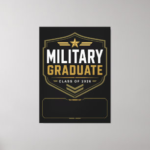 Impressão Em Tela Graduado Militar 2026 Nome Personalizado Tela